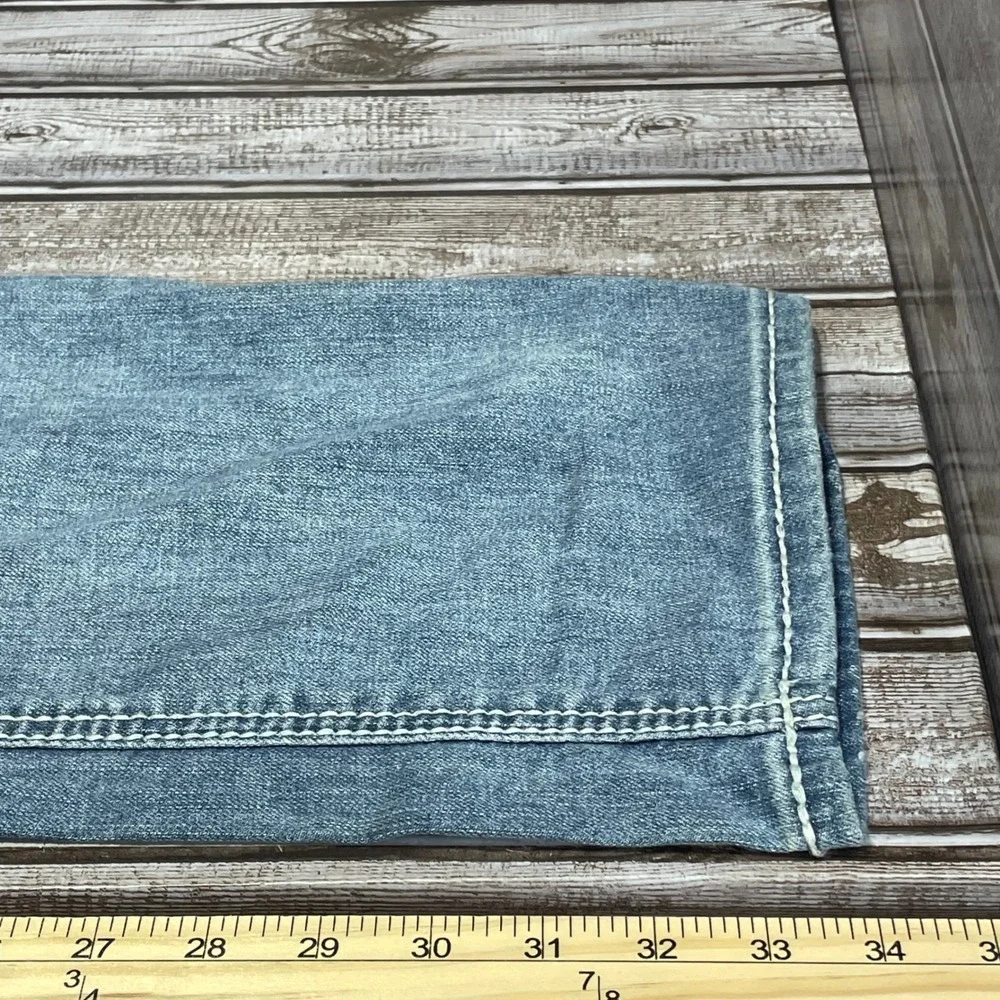 Helix Mens‎ Slim Straight Jeans Light Wash Denim 34W x 34L   NWT